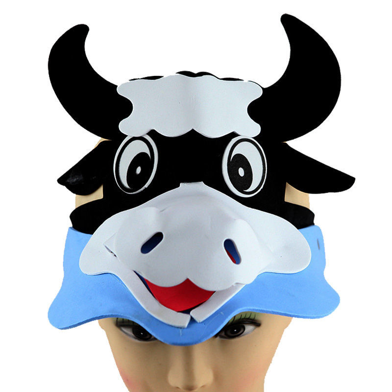 神孩子六一儿童节动物头饰卡通立体帽头套面具幼儿园表演道具运动会