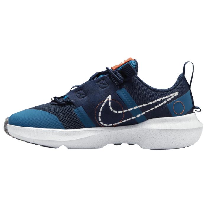 耐克nike大童男孩儿童运动鞋透气便于穿脱日常休闲b3552400nvyorange1