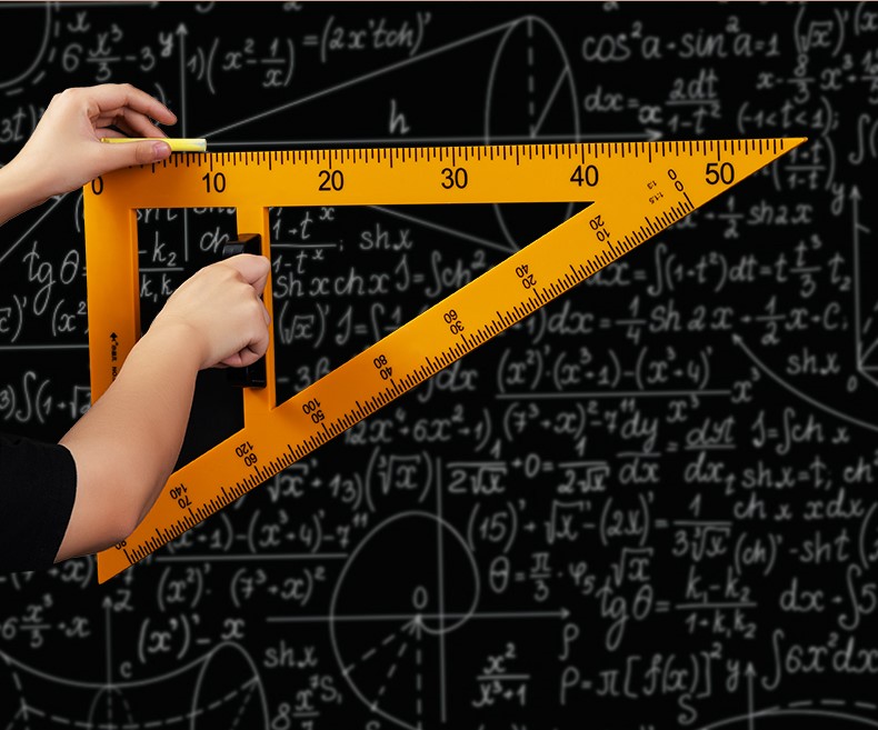 三角尺数学教学用具圆规直尺50cm套装白板黑板老师量角器塑料建筑绘图