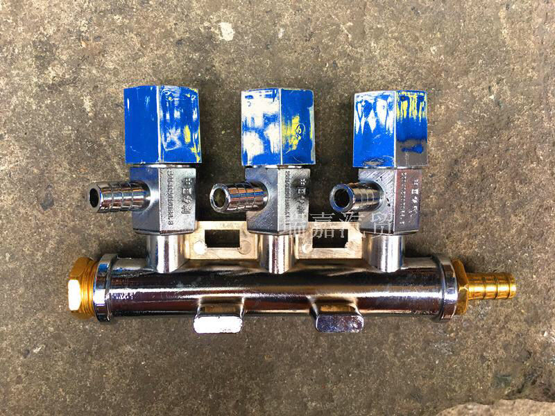 汽车卡车货车淋水器配件淋水阀合金分水器总成开关阀门五通六通五通