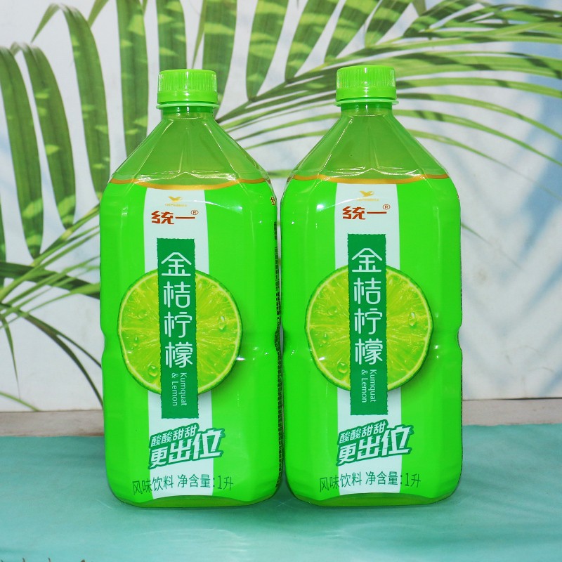 统一鲜橙多蜜桃多1l水晶葡萄冰糖雪梨金桔柠檬多c多漂亮夏季饮料蜜桃