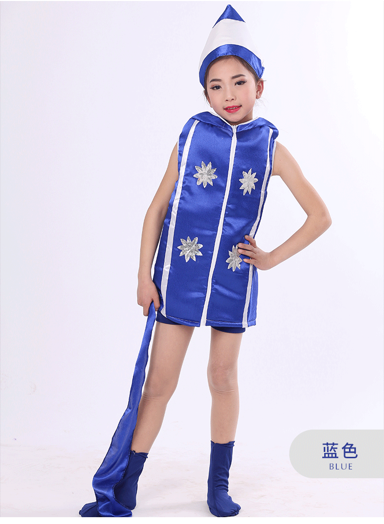 六一儿童演出服七彩画笔舞蹈服小荷风采表演服幼儿园铅笔蜡笔服装