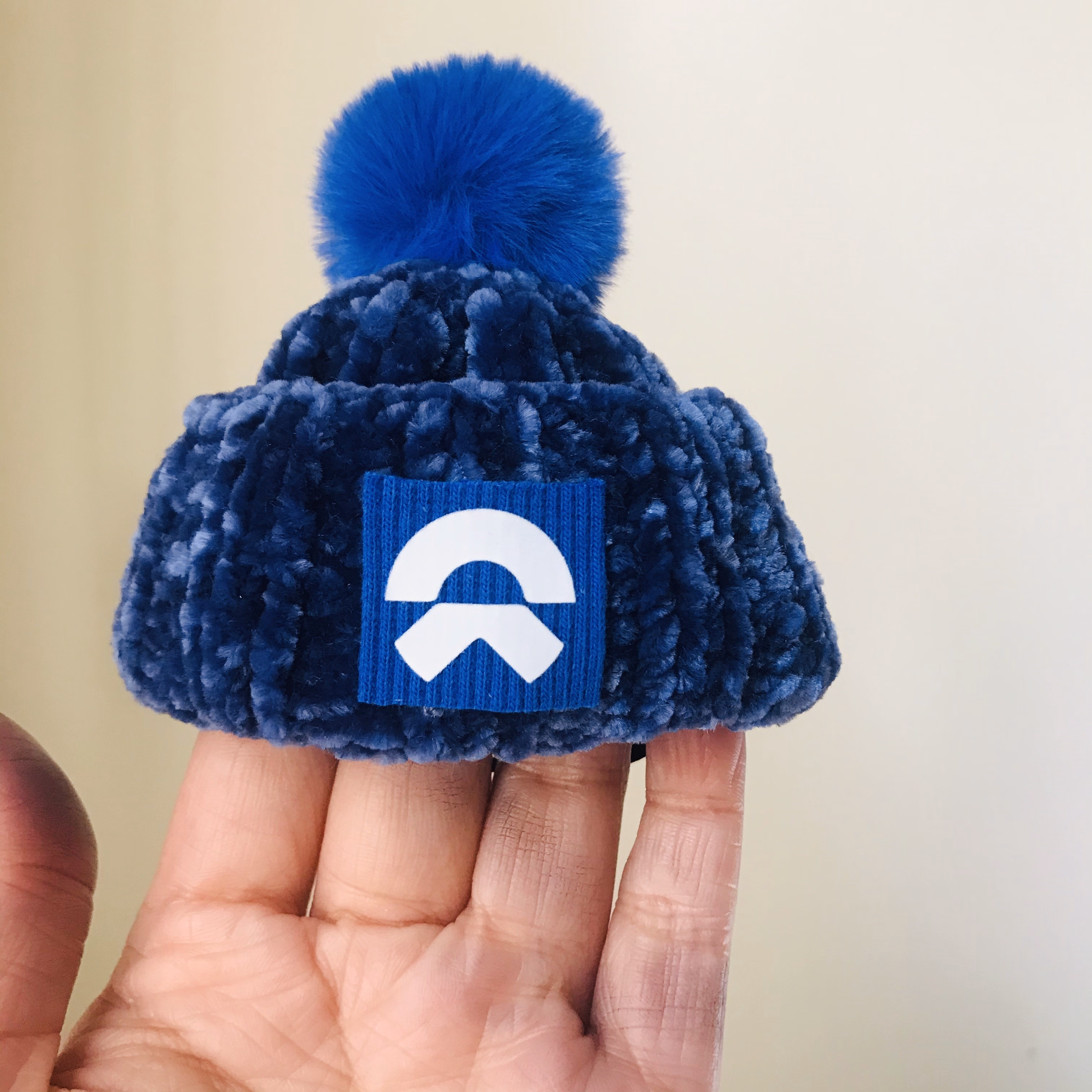 蔚来汽车nomi帽子可爱创意手工定制车载配件装饰多色可选 logo帽 炫酷