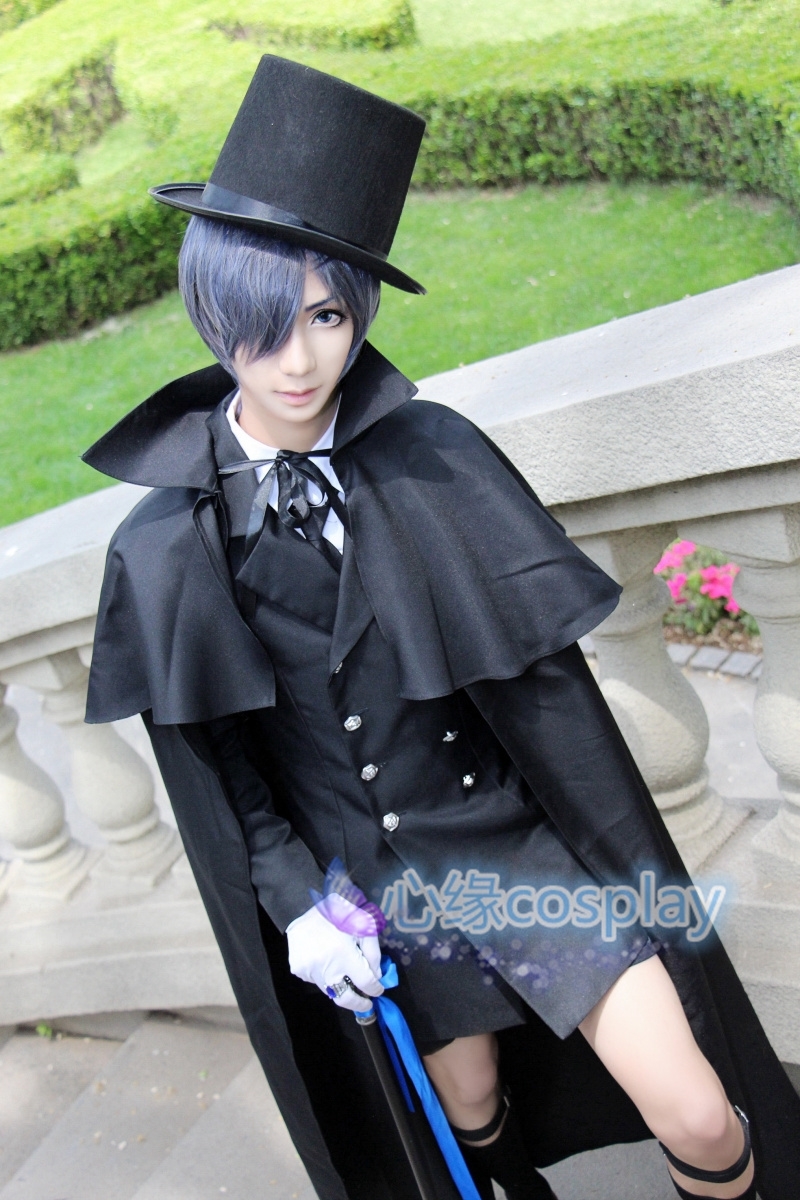 黑执事夏尔cos葬礼服女装大全套鞋子cosplay服装日常西服现货 女 大