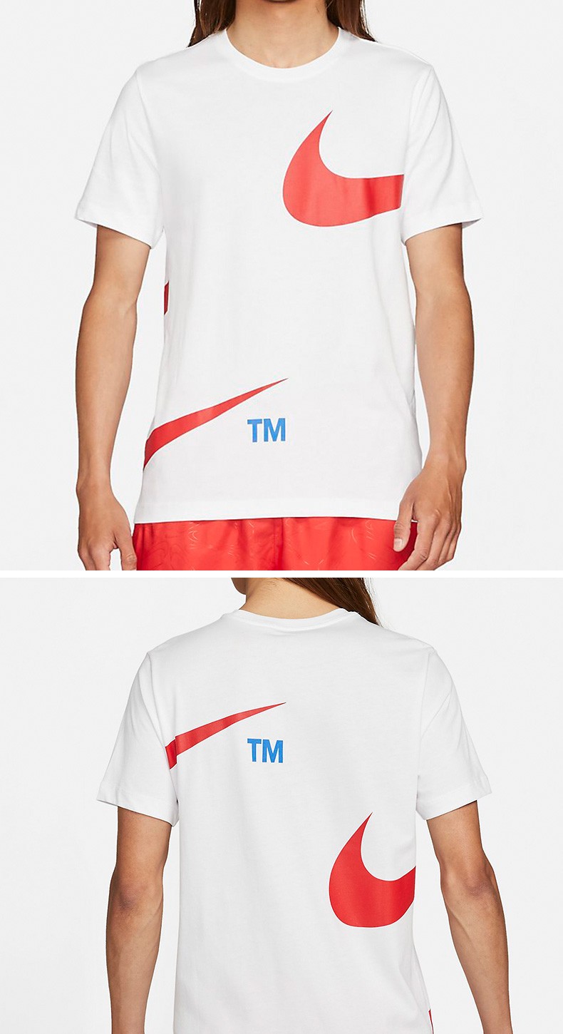 nike耐克短袖男2021夏新款双钩logo圆领运动休闲半袖t恤潮dd3350 dd