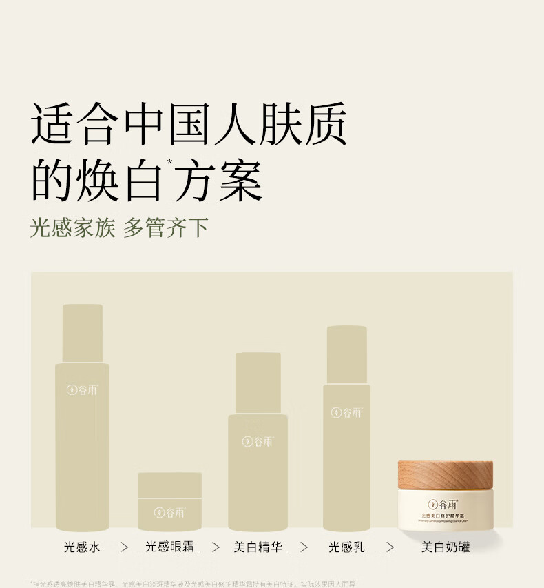 谷雨美白奶罐修护面霜淡斑祛斑霜补水保湿美白面霜礼物送女友 美白霜30g