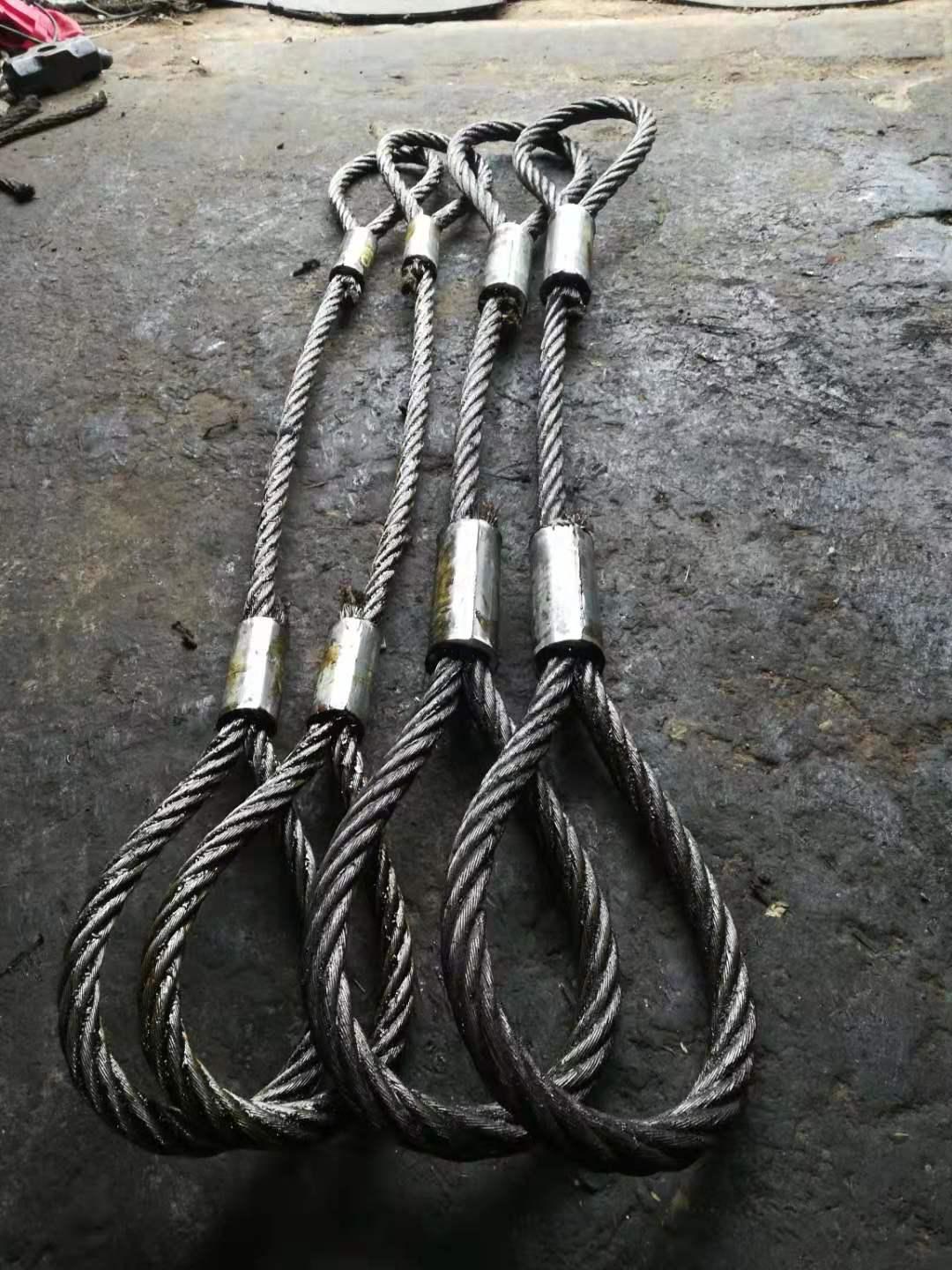 货车拖车钢丝绳拉车绳牵引压制15吨20吨0吨40吨50吨100吨 20毫米粗 6