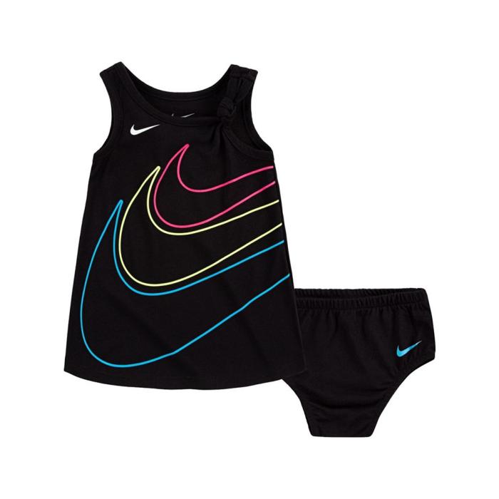 耐克(nike) nike耐克 幼童女童套装背心连衣裙圆领无袖涤纶三角裤短裤