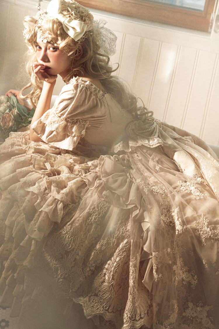 洛丽塔花嫁茶会阿芙洛之梦-【月桂树lolita洋装】茶会华丽复古洛丽塔l