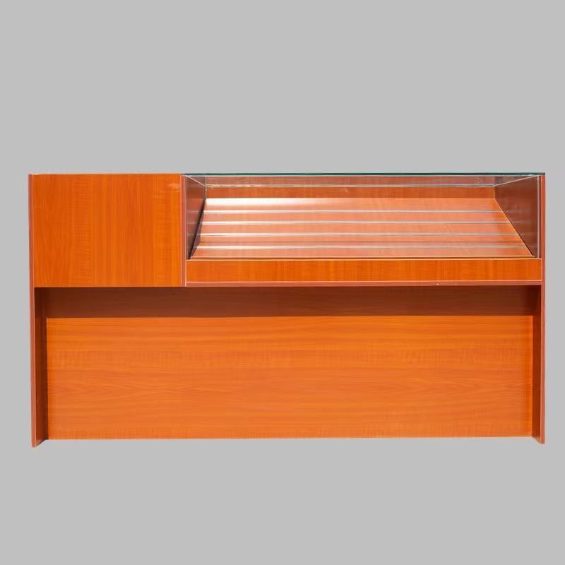 便利店烟柜收银台一体转角组合玻璃展示柜超市烟柜陈列柜木质酒柜 100