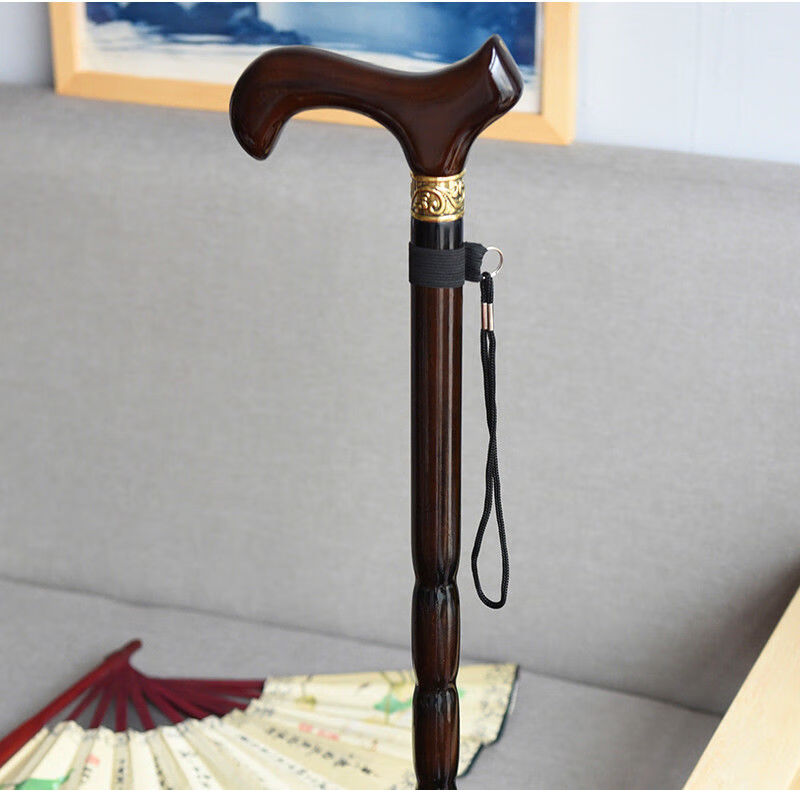 御舵老人拐杖实木木头拐棍木质手杖老人用拄棍老年人木制轻便防滑拐扙