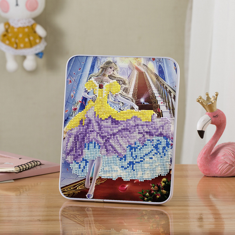 定制钻石画拼图儿童钻石贴画手工diy拼图玩具点点画动手六一儿童礼物g