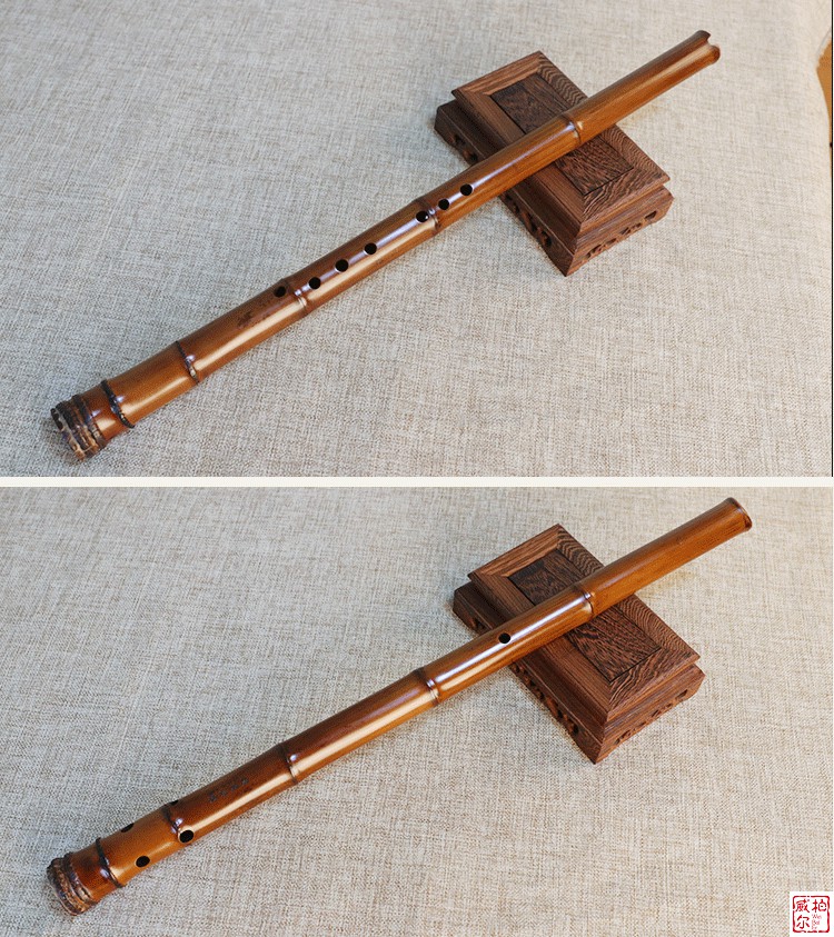 台湾桂竹大漆南箫八孔定制刻字一节收藏专业演奏通口大头efg 通口大漆
