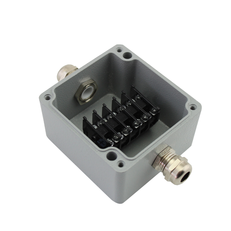 工业爆接线盒带端子86型户外水分线盒铸铝一进一出二出三通盒807657