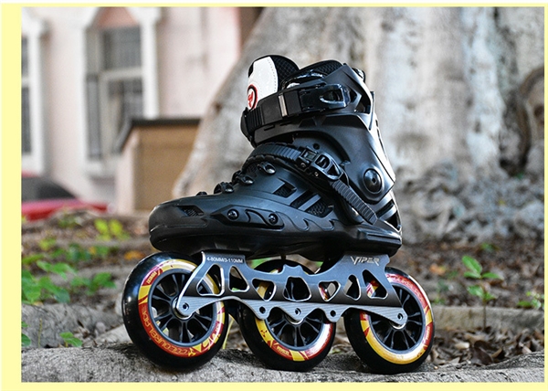 亦大奕溜冰鞋成年大轮轮滑鞋三轮旱冰鞋大人男女滑冰鞋竞速儿童比赛