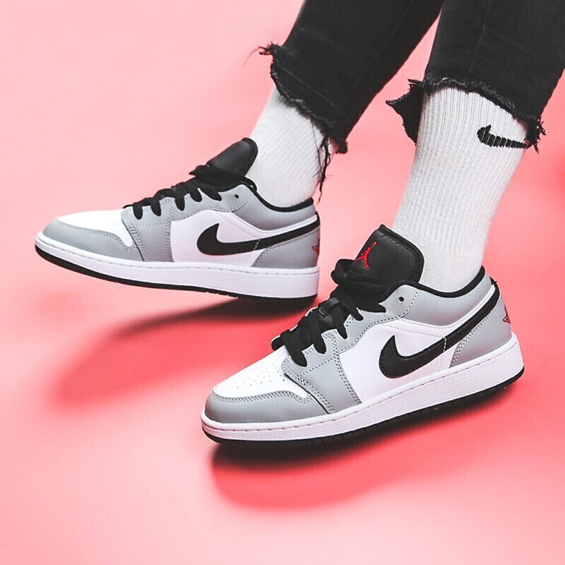 nike耐克男女鞋airjordan1aj1low黑白灰影子低帮板鞋553558040553560