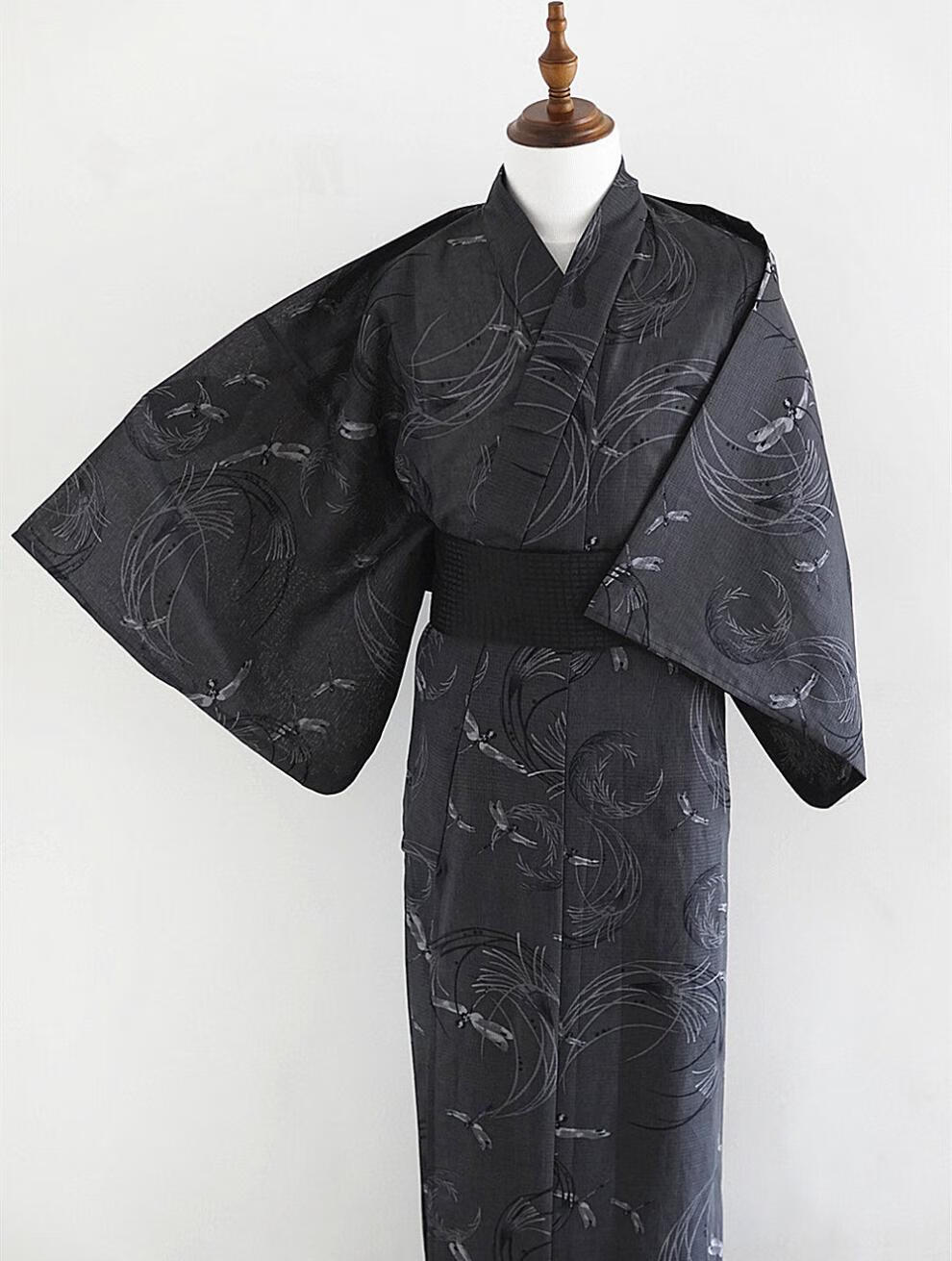 日本人穿的衣服男士和服武1士服长袍浴衣传统款式日式拍摄剧本密室