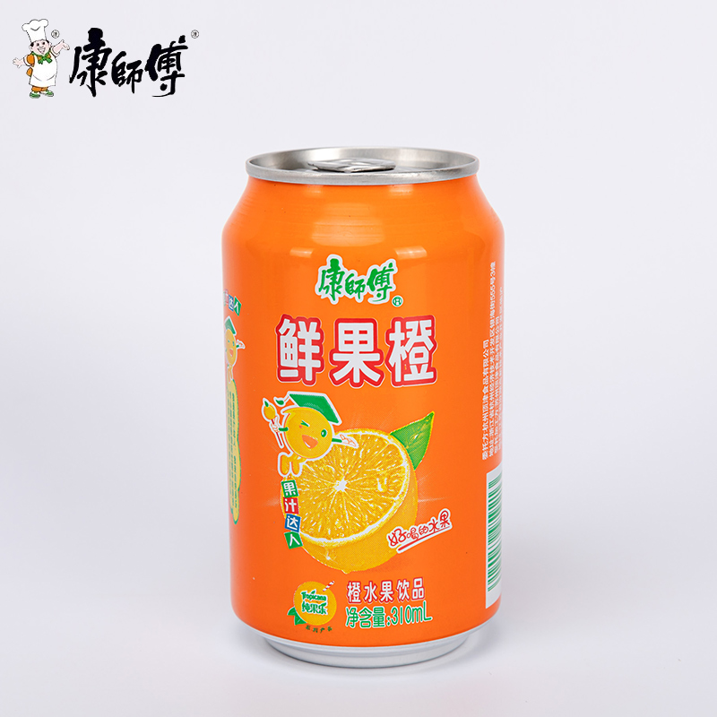 清凉夏日康师傅饮品310ml24罐果汁饮料柠檬茶每日c橙汁鲜果橙冰红茶