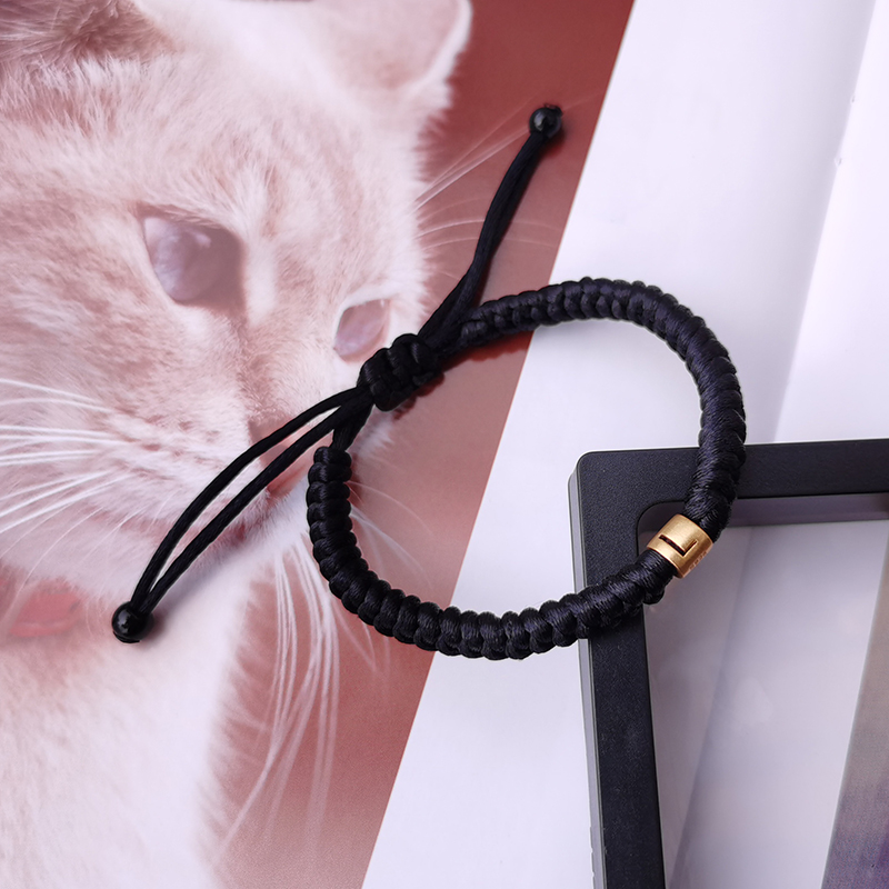 骊象头发编手链青丝结发手绳情侣diy编织材料字母转运珠编绳男女材料