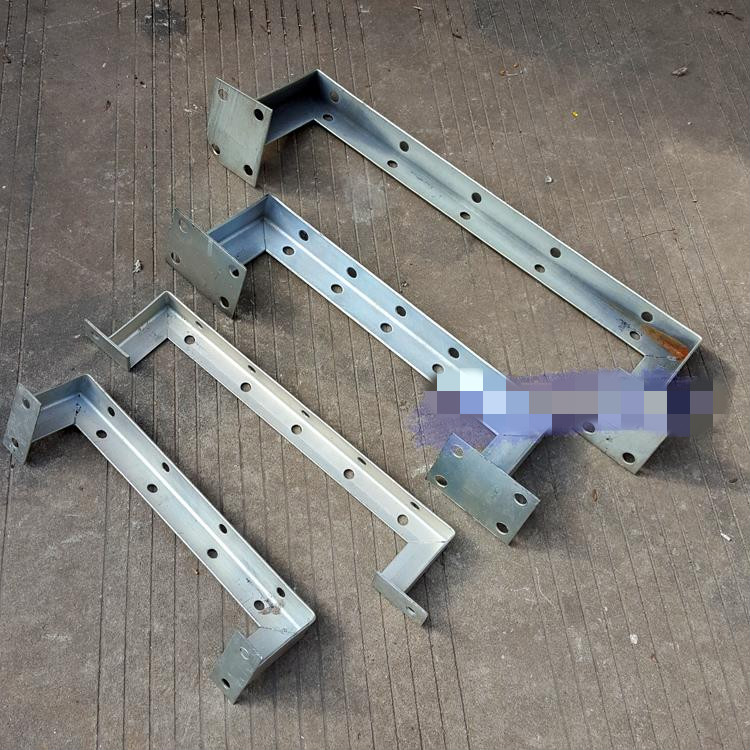 外墙电线固定支架瓷平弓型架墙壁加厚电线杆角铁龙门支架通横档支架