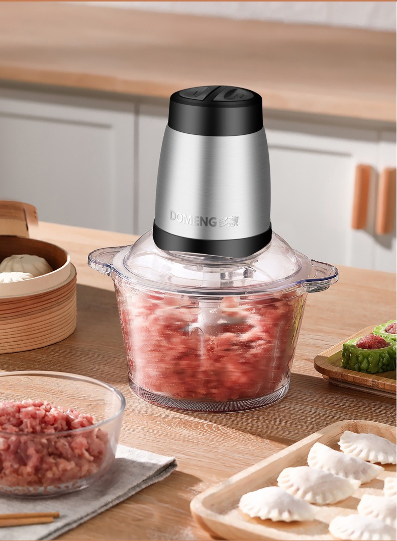 多蒙绞肉机绞肉机家用电动大容量打肉馅搅拌饺搅碎菜器料理蒜泥多功能
