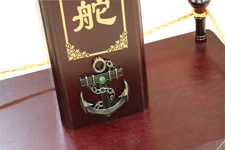 百德莱大师名品轻奢高端领航舵落地过道摆件店铺木质舵公室船舵客厅