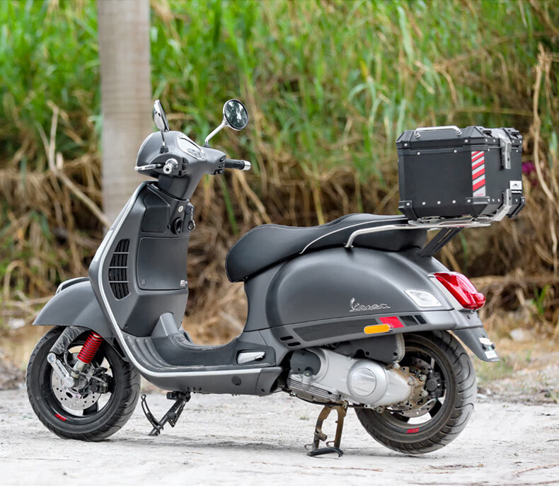 loboo萝卜摩托车尾箱维斯帕150gts300改装铝合金后尾架底板 三代_45l