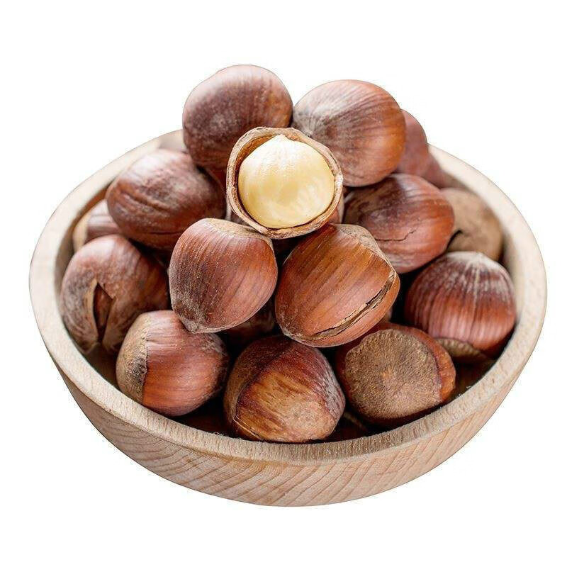 大榛子坚果500g贞子干果东北大兴安岭秦子年货熟榛子大火500g