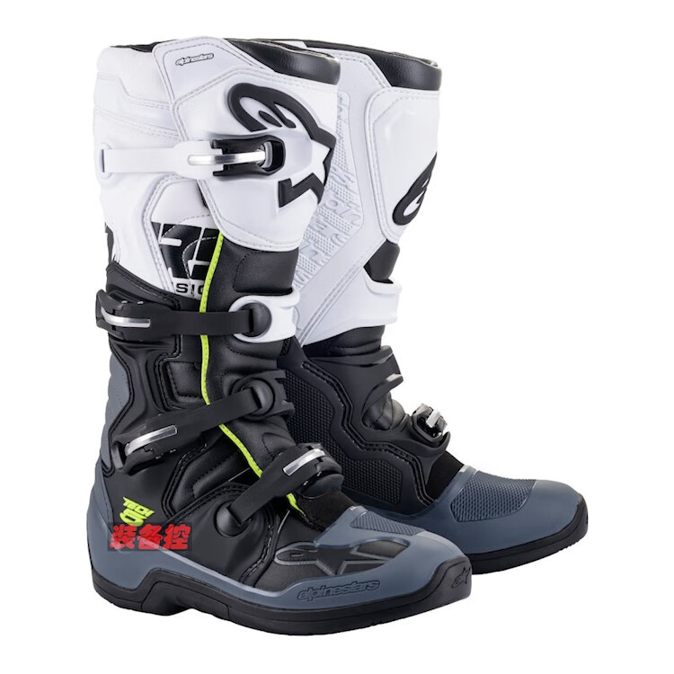 a星骑行靴t5 tech 5越野摩托车靴场地林道竞技alpinestars 黑白 39
