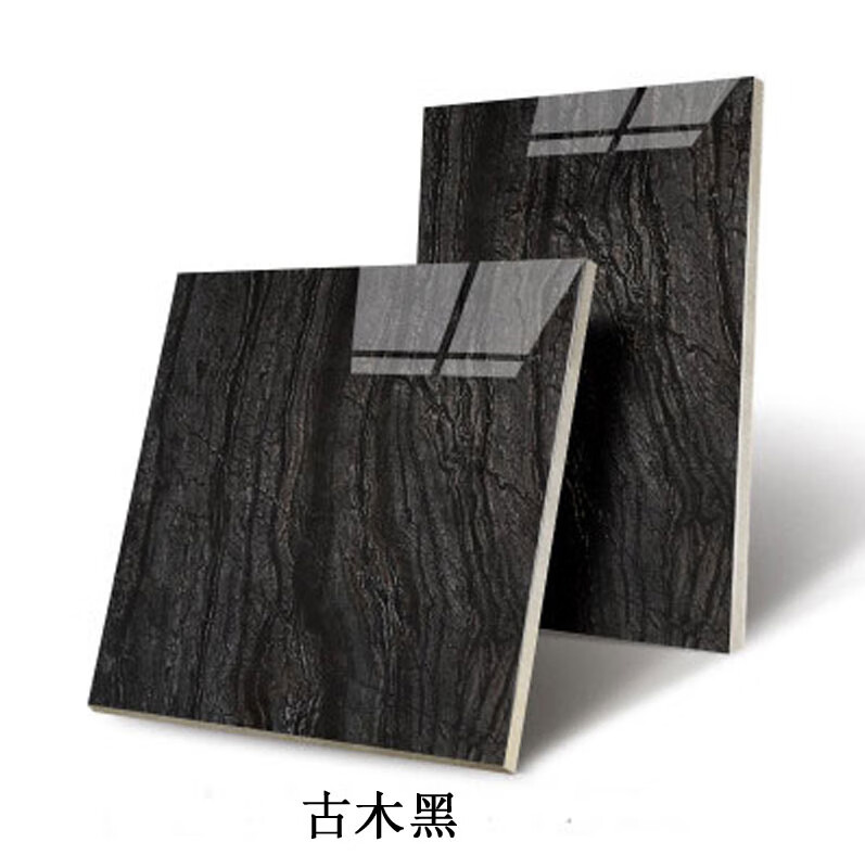 黑白根全抛釉瓷砖800×800劳伦特黑酒店ktv客餐厅防滑地板砖黑底 黑金