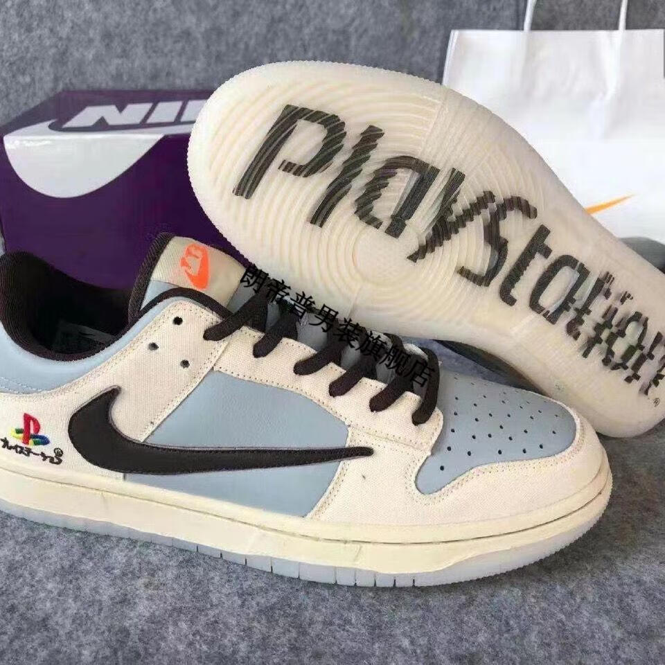 aj·1 2021秋冬款新款sb dunk灰白倒钩男女同款帅气港风情侣低帮休闲