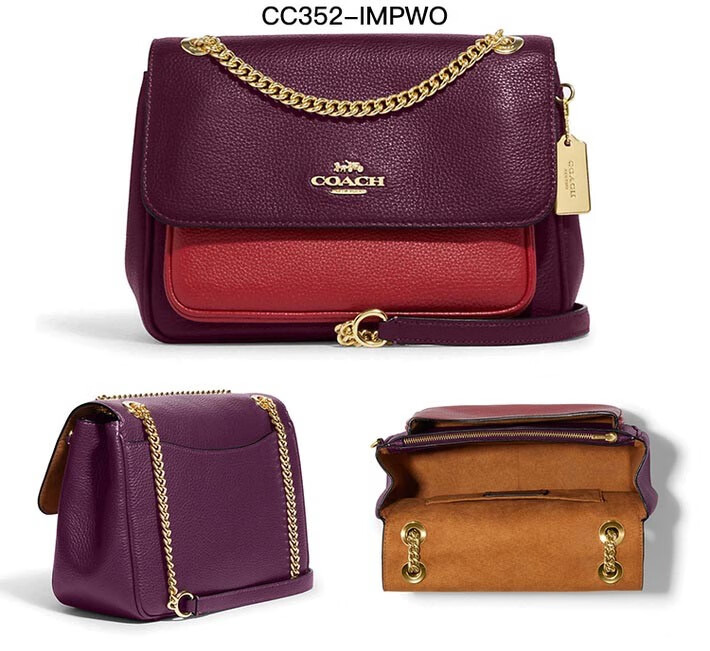 蔻驰(coach) 女士新款klare系列25单肩斜挎包链条包信封包 cc352-imp