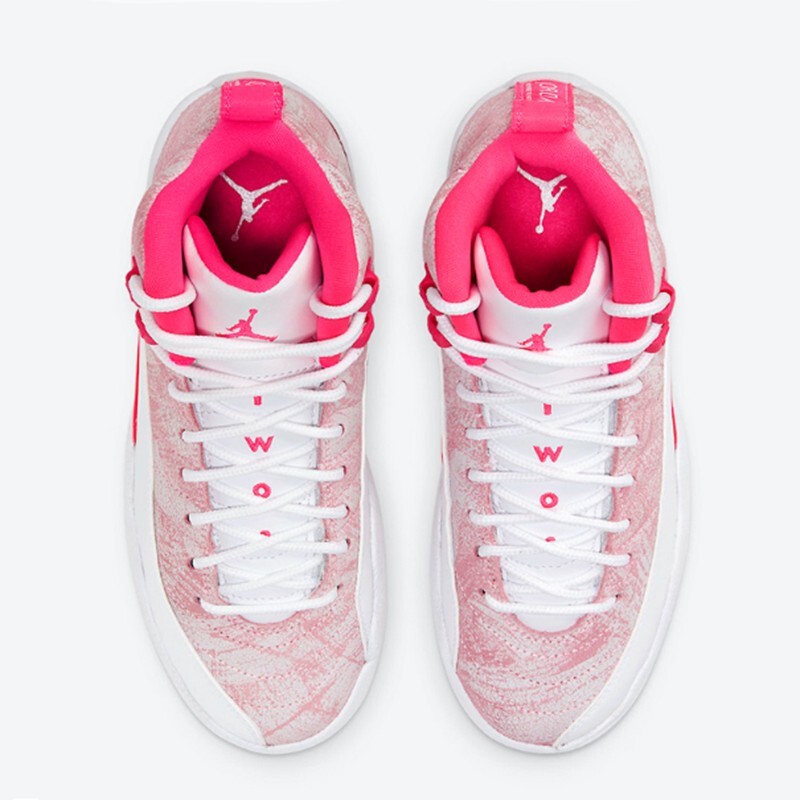 【现货】耐克air jordan 12 aj12 樱花白粉冰淇淋篮球鞋 510815-101