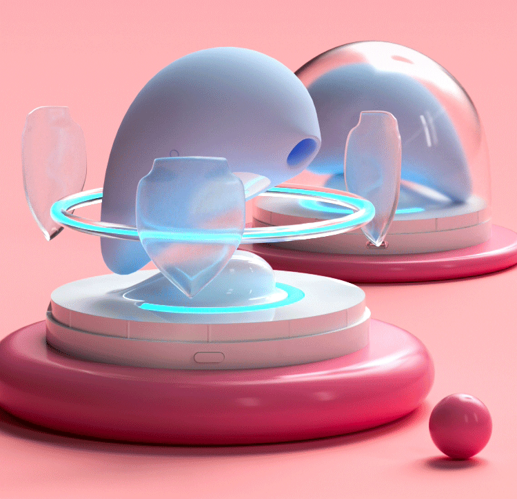 小海豚自洁跳蛋女性吮吸震动情趣用品宿舍静音消毒小玩具 浅蓝色 月白