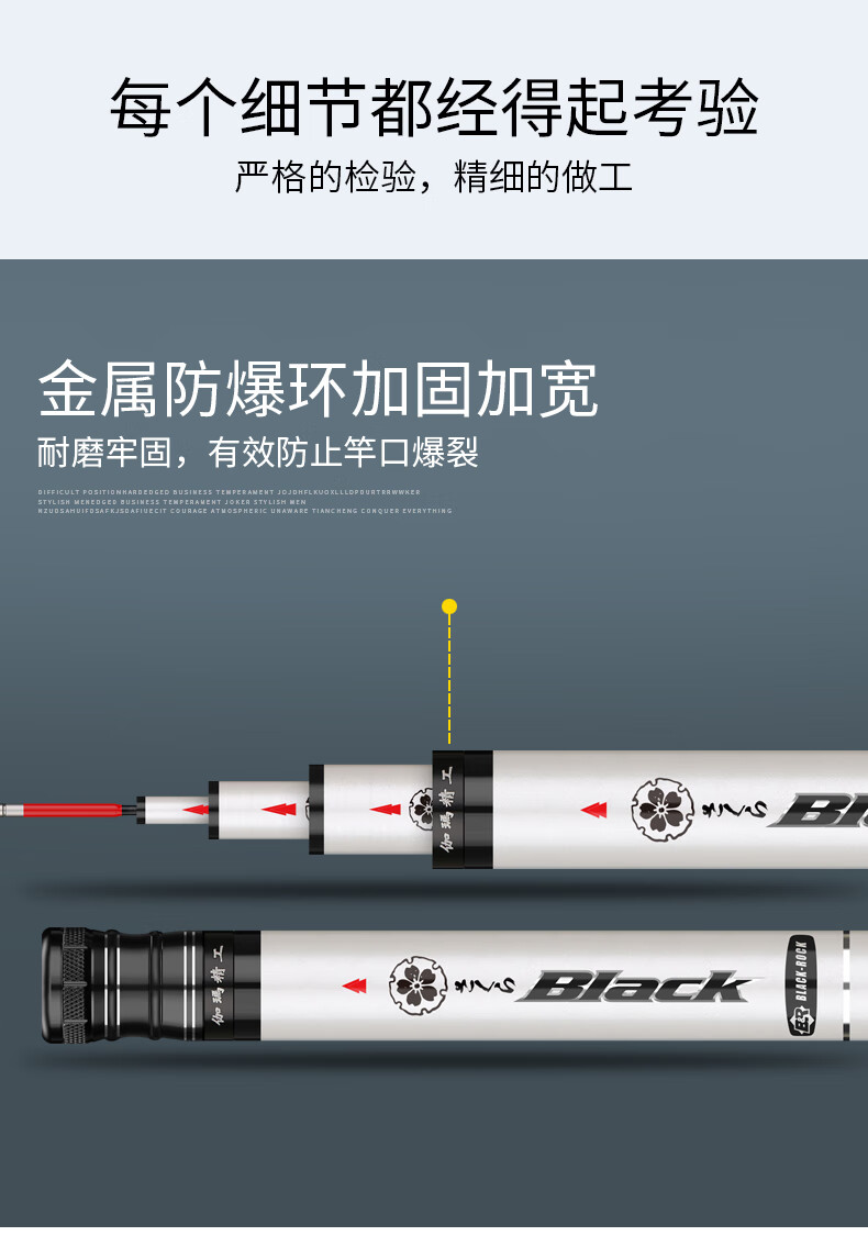竿日本进口黑岩经典版套装高档鱼竿手竿超轻硬品牌鲤鱼28钓鱼竿台钓竿