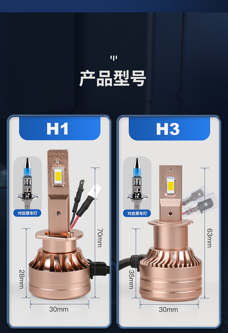 led前大灯改装远光近光雾灯超亮汽车灯泡 05-06款crv crv 远光【大