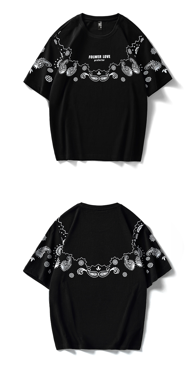 天龙致尊denonsupreme短袖t恤男女潮牌2021夏季oversize宽松大码复古