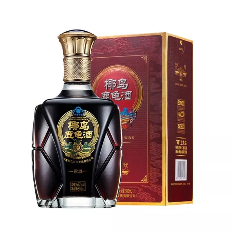 椰岛鹿龟酒135ml*3瓶滋补养生瓶装新无糖椰岛鹿龟酒 椰岛海王海参酒10