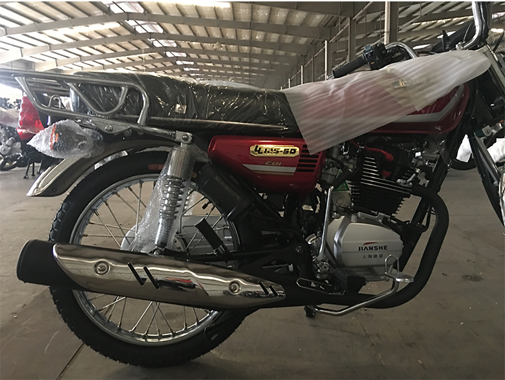 男装幸福珠江本田cg125摩托车加粗金霸王cg静音消音器烟通排气管电镀