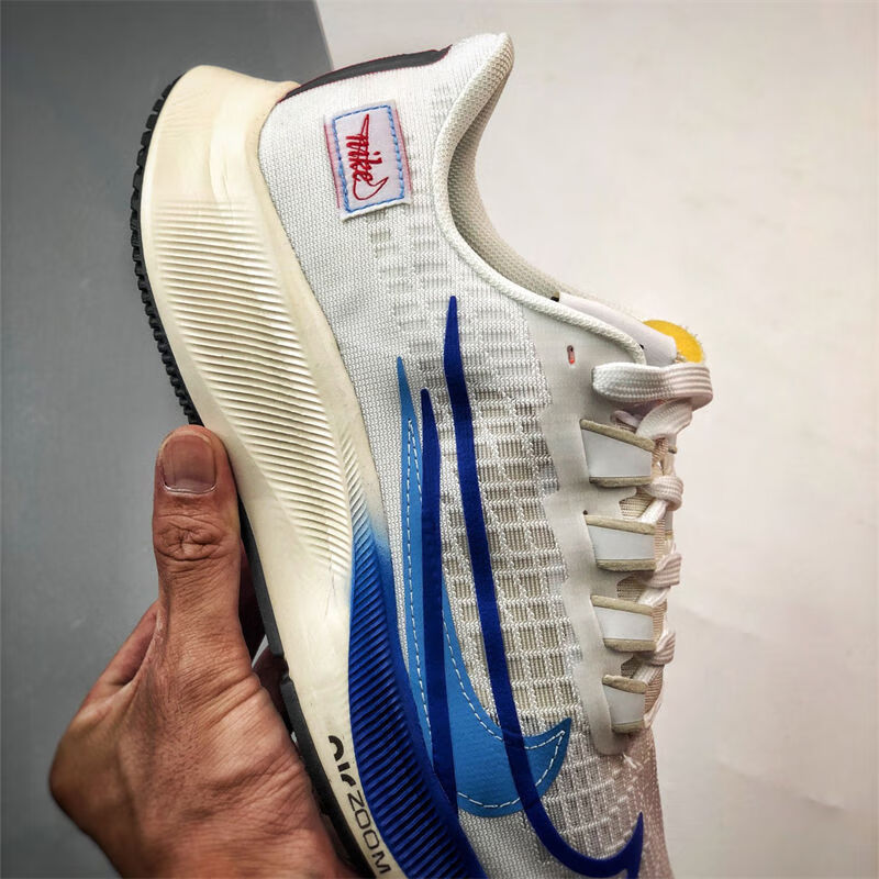 飞马37代air zoom pegasus37登月白蓝大钩透气软底防滑跑nike耐·克