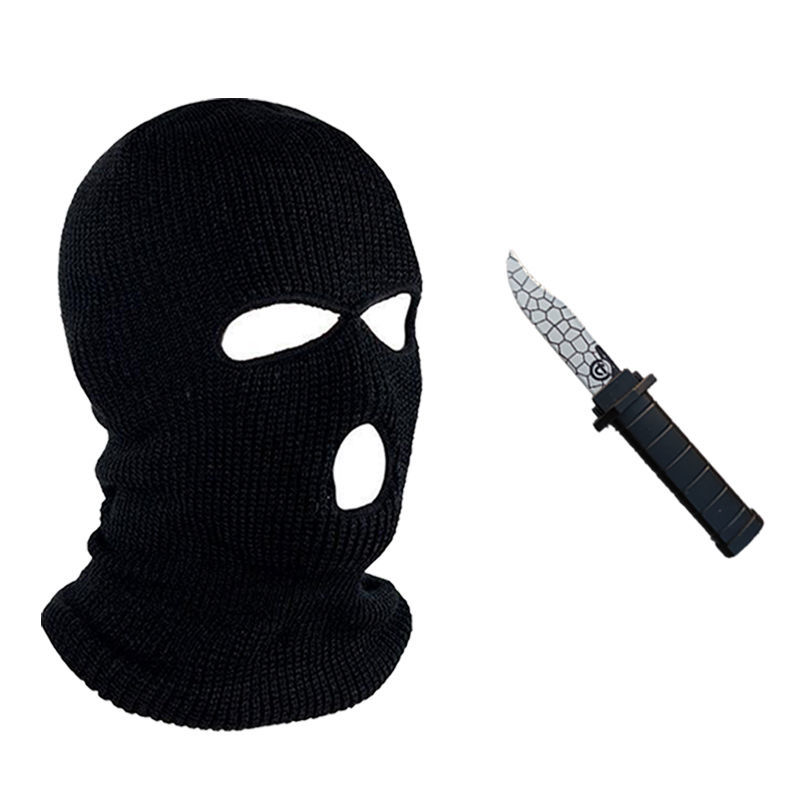 匪徒头套 头套社交牛*症五件套沙雕头套痞帅炸街全脸网红劫头罩匪 头