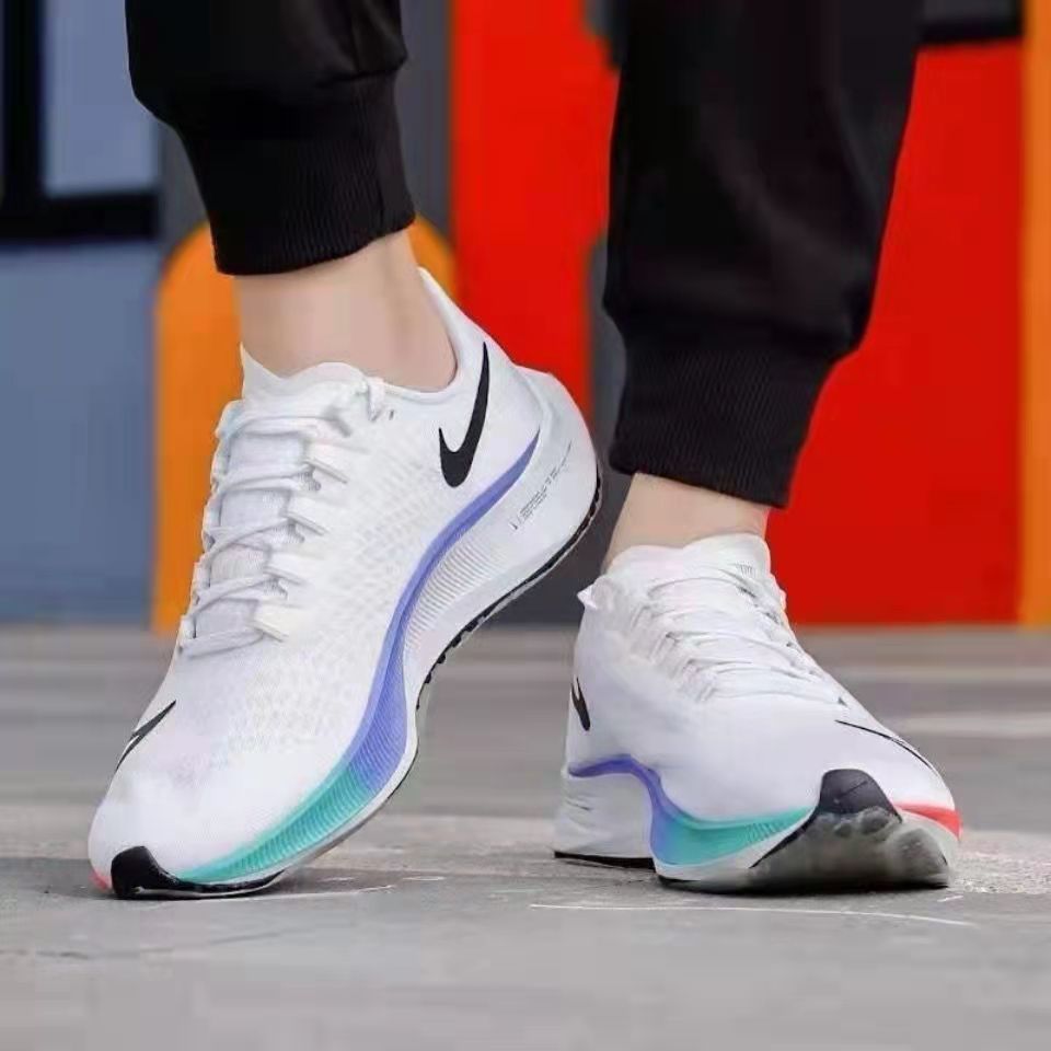 37代 飞马 男女跑步鞋登月37代zoom气垫轻便休闲透气训练运 红蓝 公司