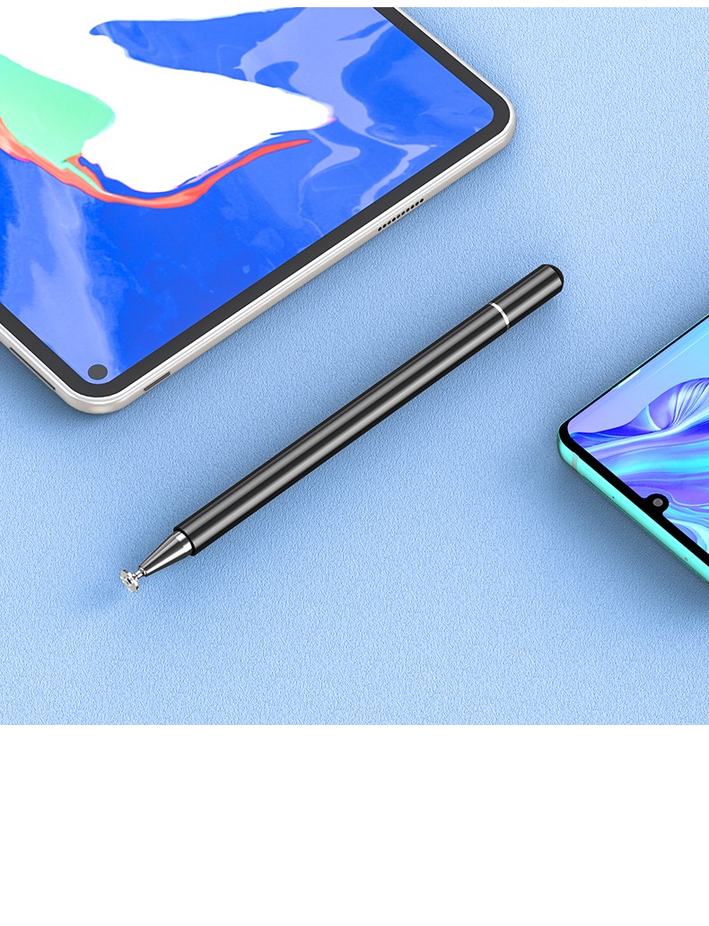 台创电容笔华为matepad11英寸平板电脑透明圆盘软头触控笔dbyw09白色