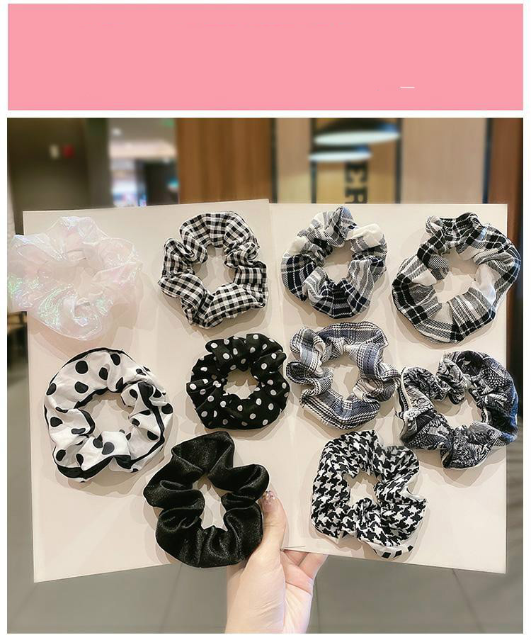 beauty大肠发圈夏季ins韩系仙气蓝色学生款紫色简约可爱jk肥肠圈女