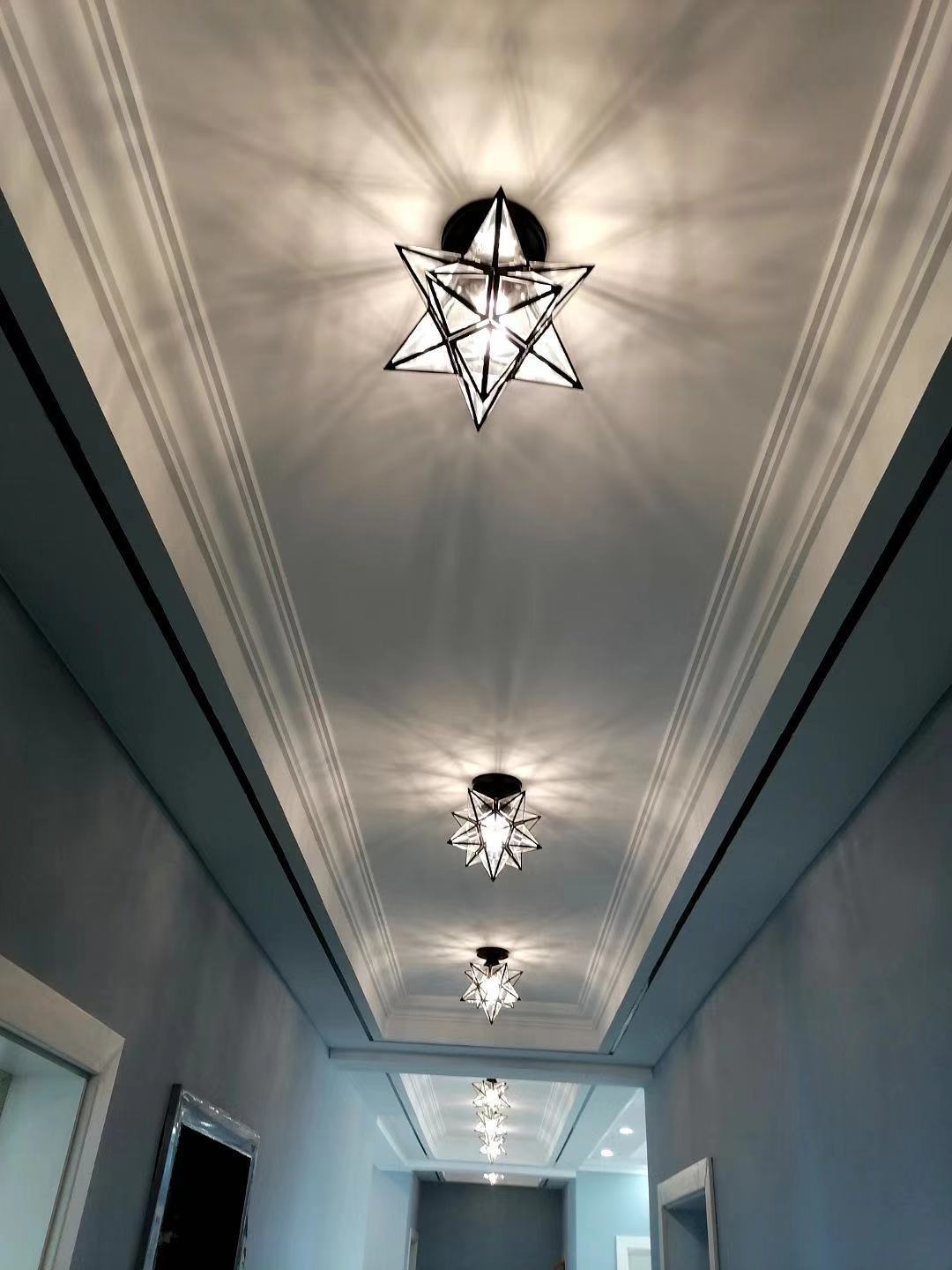 星星过道灯 北欧轻奢入户灯led走廊玄关门厅灯阳台灯具网红吸顶灯