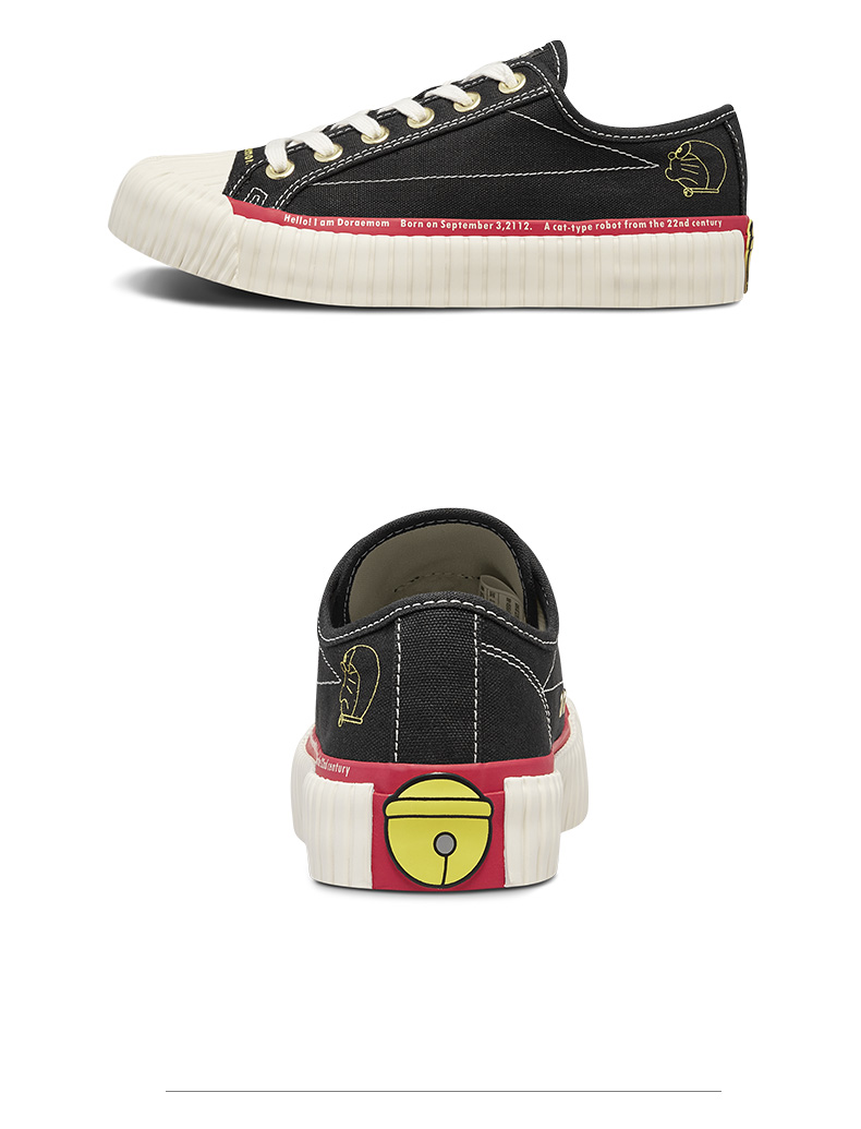 推荐kappa卡帕潮品哆啦a梦联名情侣男女帆布板鞋k09y5vs81哆啦a梦蓝