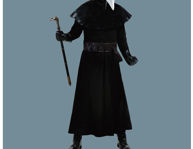 鸟嘴医生cosplay万圣节瘟疫医生服装暗黑地牢英雄服乌鸦嘴医生舞台