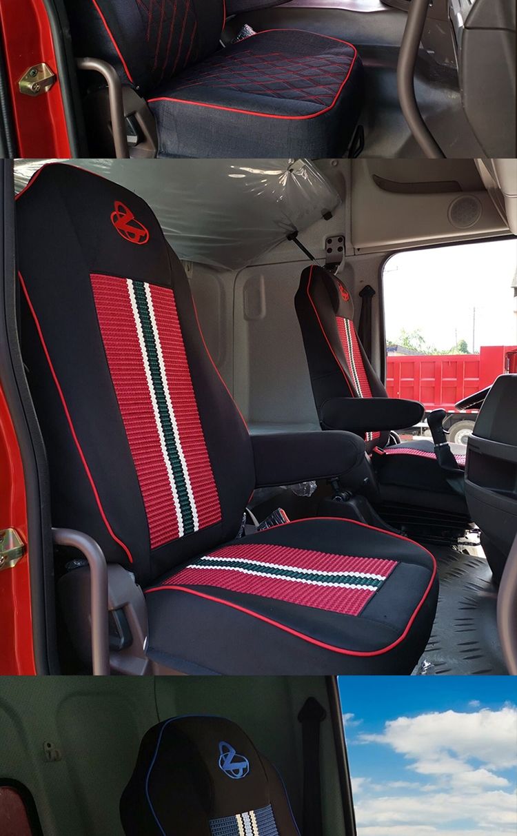 东风柳汽乘龙h7h5t5l3m5l2霸龙t7重卡新乘龙m3货车座套坐垫黑红色标