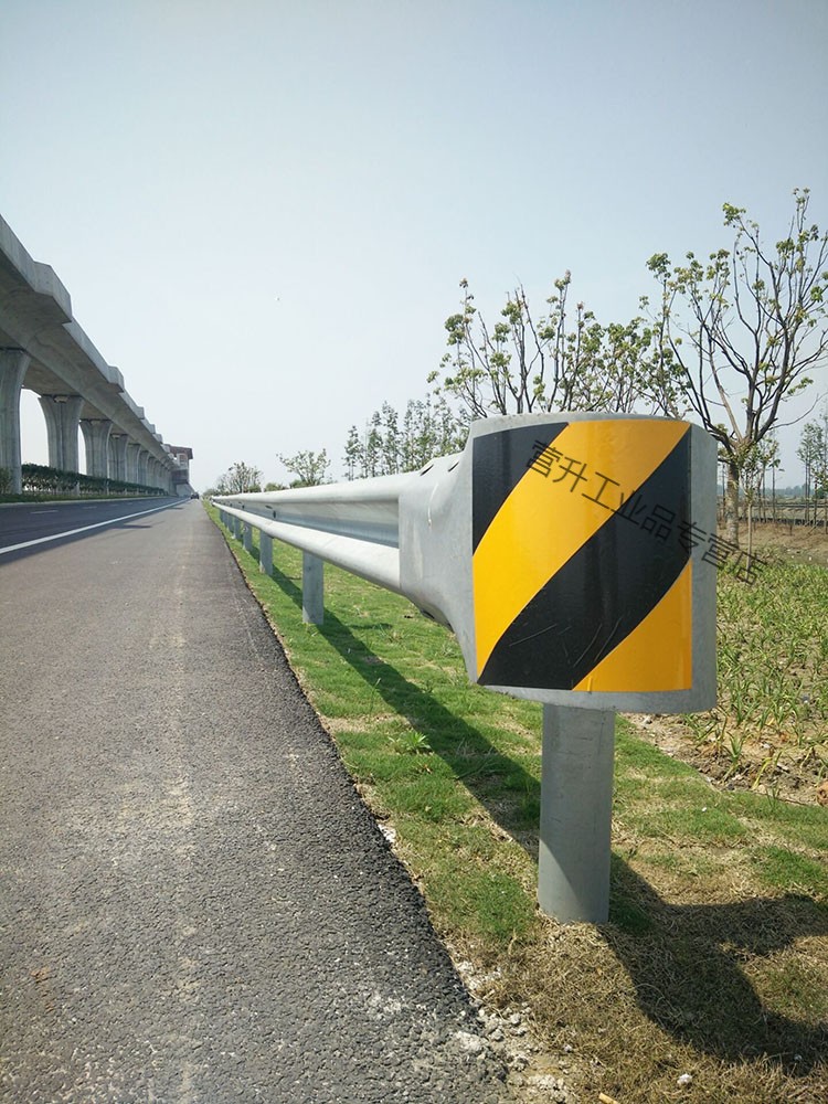 高速公路波形护栏端头反光膜 弯头反光膜 桥梁护栏板端头防撞警示定制