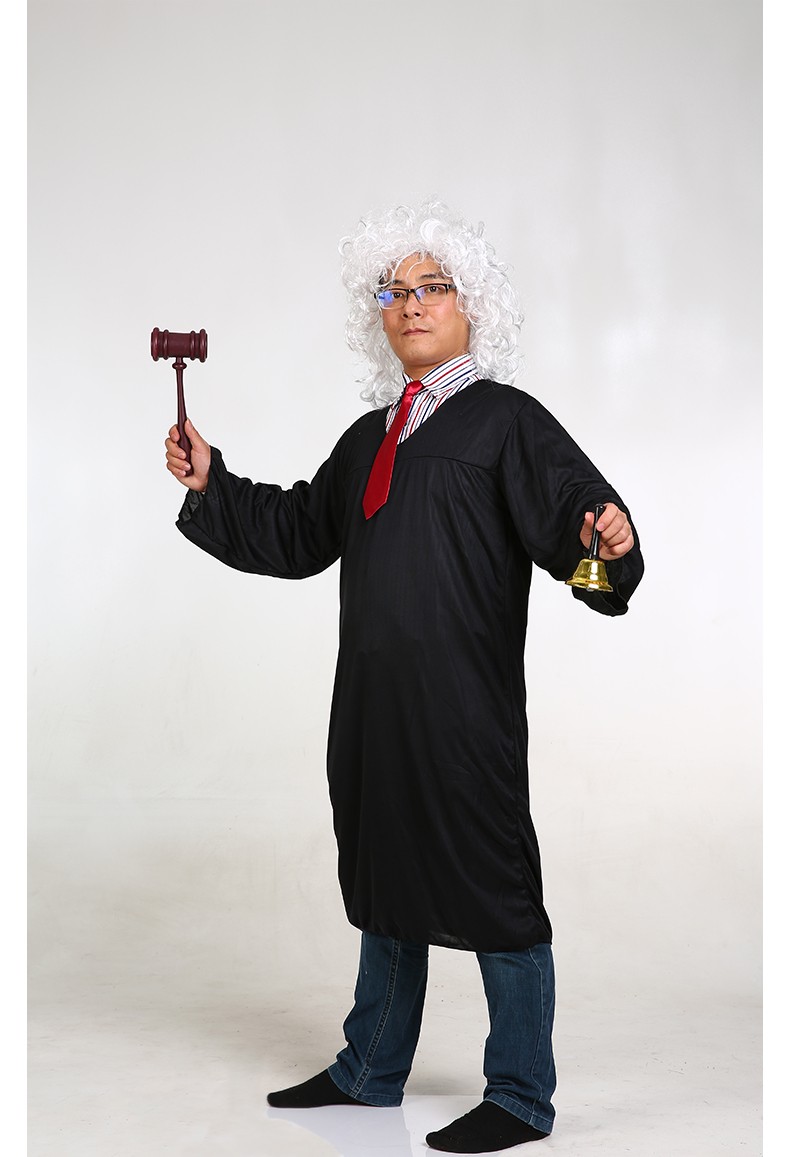 漫翔cos儿童节职业装扮模拟法庭成人法官服装审判长衣服演出服装道具